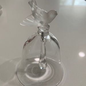 Lalique Crystal Sparrow Bell